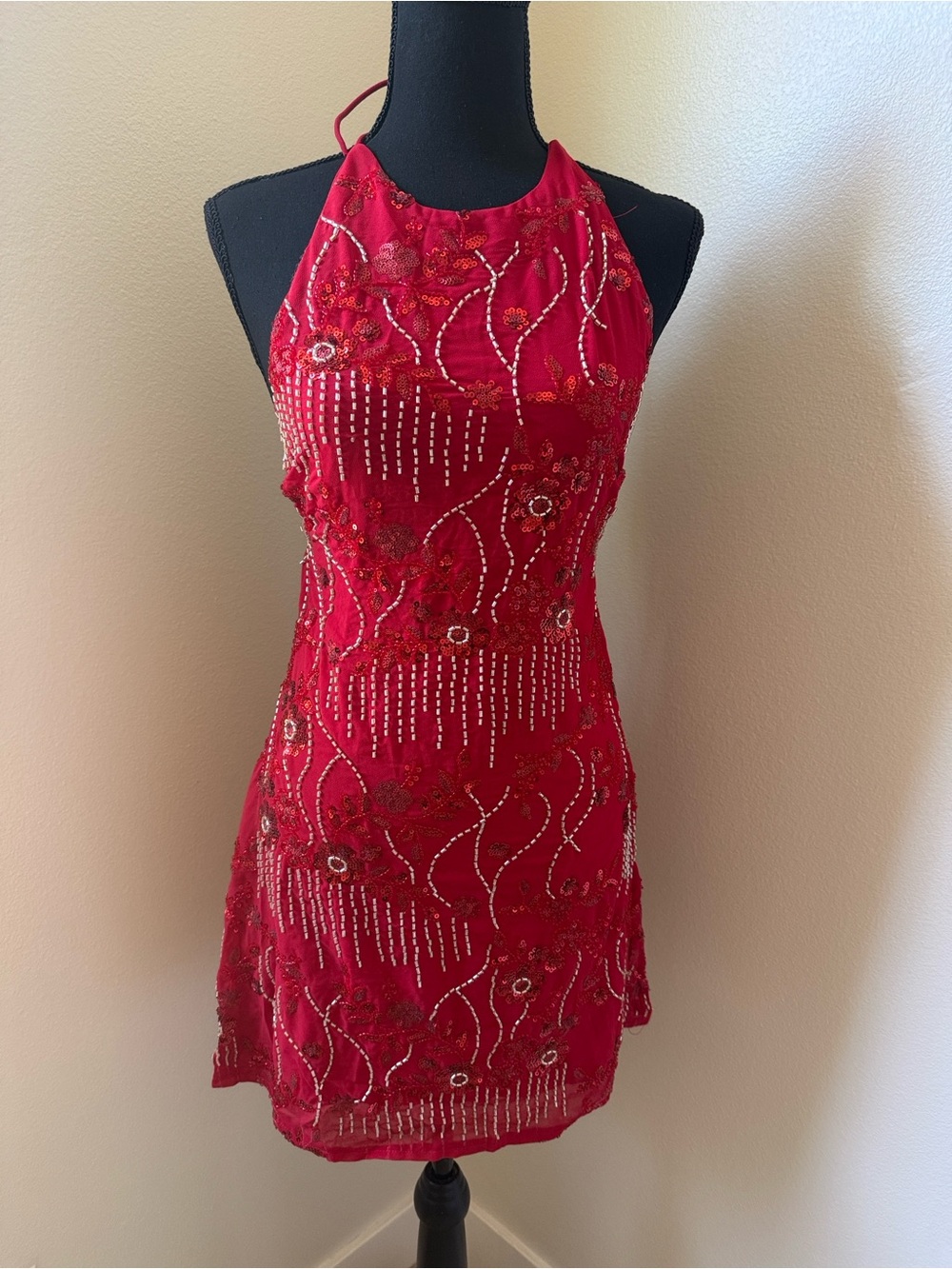 BNWB - Red Halter Mini Dress
